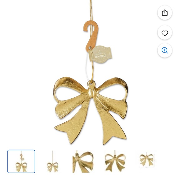 Holiday Time Holiday Time Gold Bow Ornament — product image